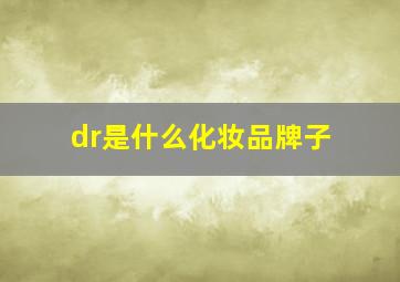 dr是什么化妆品牌子