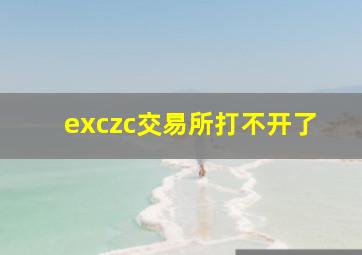 exczc交易所打不开了