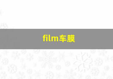 film车膜