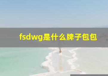 fsdwg是什么牌子包包