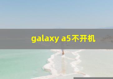 galaxy a5不开机