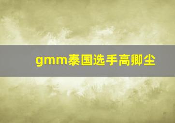 gmm泰国选手高卿尘