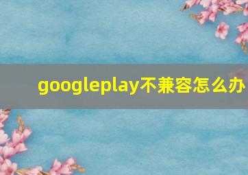 googleplay不兼容怎么办