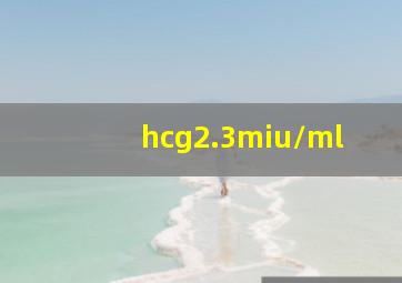 hcg2.3miu/ml