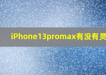 iPhone13promax有没有灵动岛