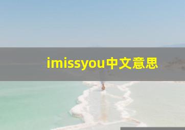 imissyou中文意思