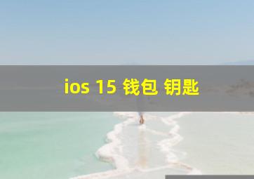 ios 15 钱包 钥匙