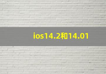 ios14.2和14.01