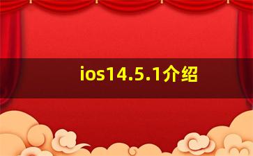 ios14.5.1介绍