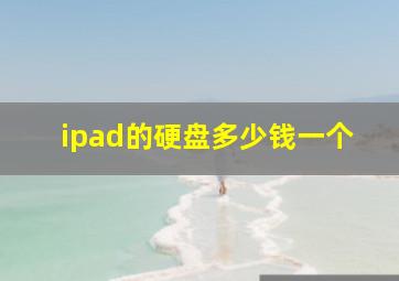 ipad的硬盘多少钱一个