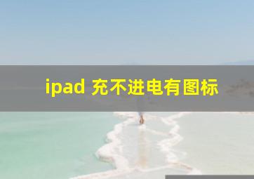 ipad 充不进电有图标