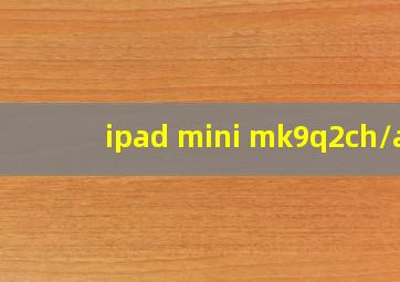 ipad mini mk9q2ch/a