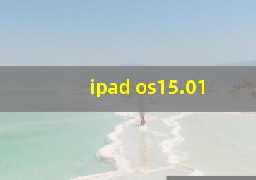 ipad os15.01