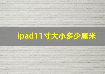 ipad11寸大小多少厘米