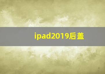 ipad2019后盖