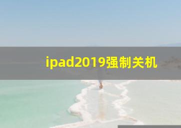 ipad2019强制关机