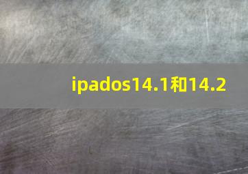 ipados14.1和14.2