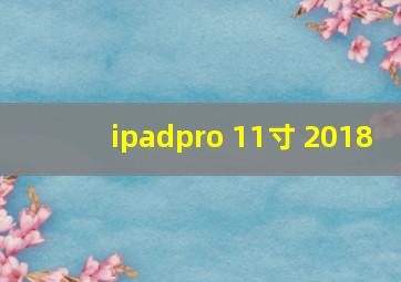 ipadpro 11寸 2018