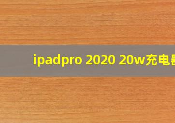 ipadpro 2020 20w充电器