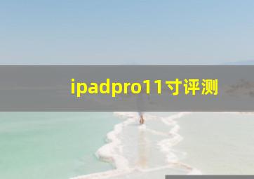 ipadpro11寸评测