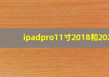 ipadpro11寸2018和2020