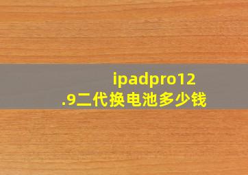 ipadpro12.9二代换电池多少钱