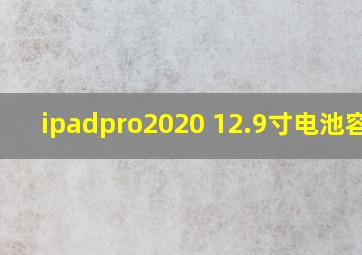 ipadpro2020 12.9寸电池容量