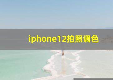 iphone12拍照调色