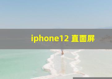 iphone12 直面屏