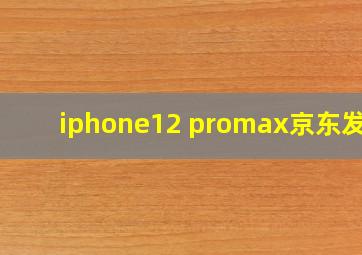 iphone12 promax京东发货