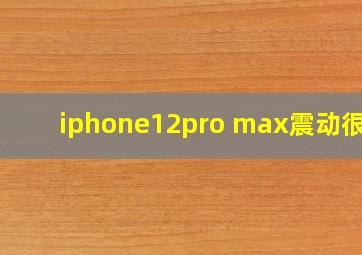 iphone12pro max震动很轻