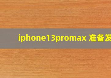 iphone13promax 准备发货