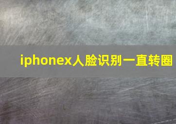 iphonex人脸识别一直转圈