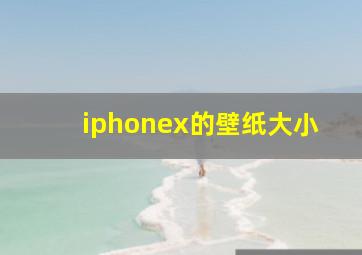 iphonex的壁纸大小