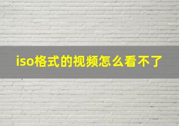 iso格式的视频怎么看不了