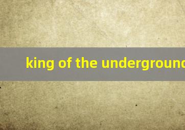 king of the underground歌词