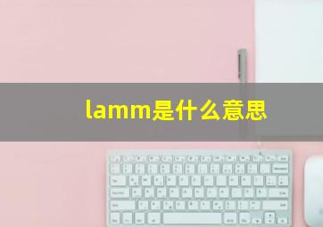 lamm是什么意思