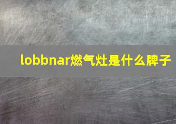 lobbnar燃气灶是什么牌子