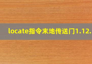 locate指令末地传送门1.12.1