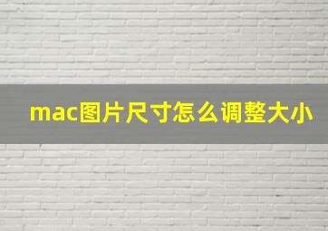 mac图片尺寸怎么调整大小