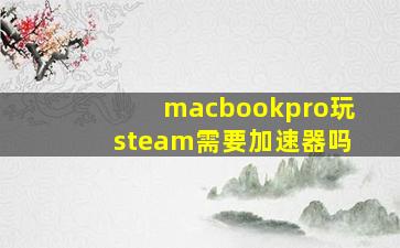 macbookpro玩steam需要加速器吗