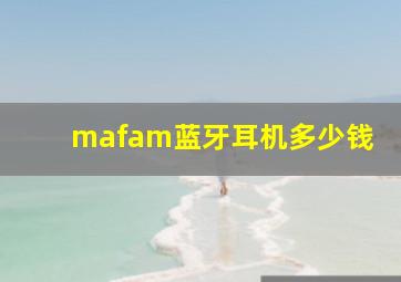 mafam蓝牙耳机多少钱