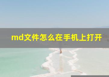 md文件怎么在手机上打开