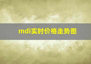 mdi实时价格走势图