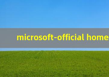 microsoft-official home page