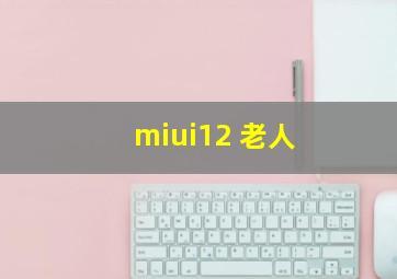 miui12 老人