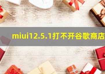 miui12.5.1打不开谷歌商店