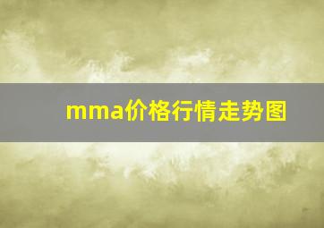 mma价格行情走势图