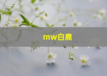 mw白鹿