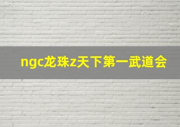 ngc龙珠z天下第一武道会